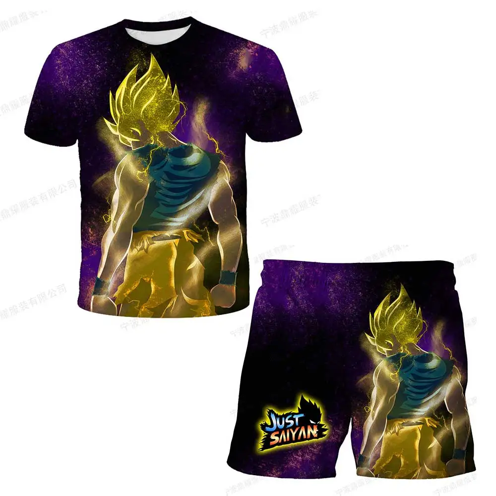 Super Saiyan Costume Boys Dragon Ball Z Children Clothing Sets Anime Vegeta Goku Clothes Dragon Ball T-Shirt Shorts 2 Pcs Suits
Super Saiyan Costume Boys Dragon Ball Z Children Clothing Sets Anime Vegeta Goku Clothes Dragon Ball T-Shirt Shorts 2 Pcs Suits