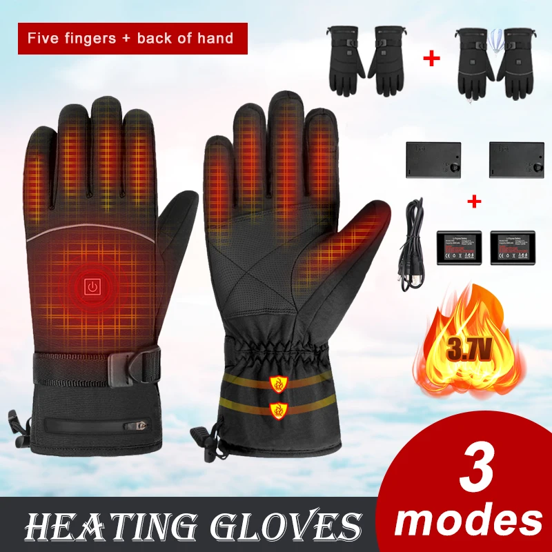 Electric Heated Gloves With Rechargeable Battery Powered Motorcycle Heat Gloves Winter Outdoors Thermal Skiing Warm Gloves
Electric Heated Gloves With Rechargeable Battery Powered Motorcycle Heat Gloves Winter Outdoors Thermal Skiing Warm Gloves