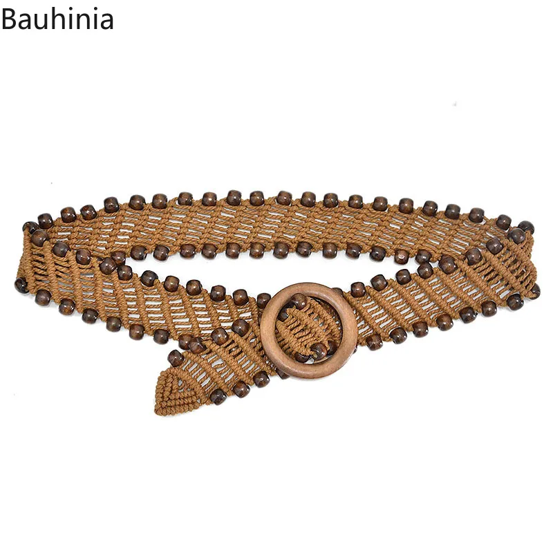 New 100*5cm Youth Woman Ethnic Style Wax Rope Woven Belt Wooden Buckle Retro Pattern Decorative Dress Belt
New 100*5cm Youth Woman Ethnic Style Wax Rope Woven Belt Wooden Buckle Retro Pattern Decorative Dress Belt