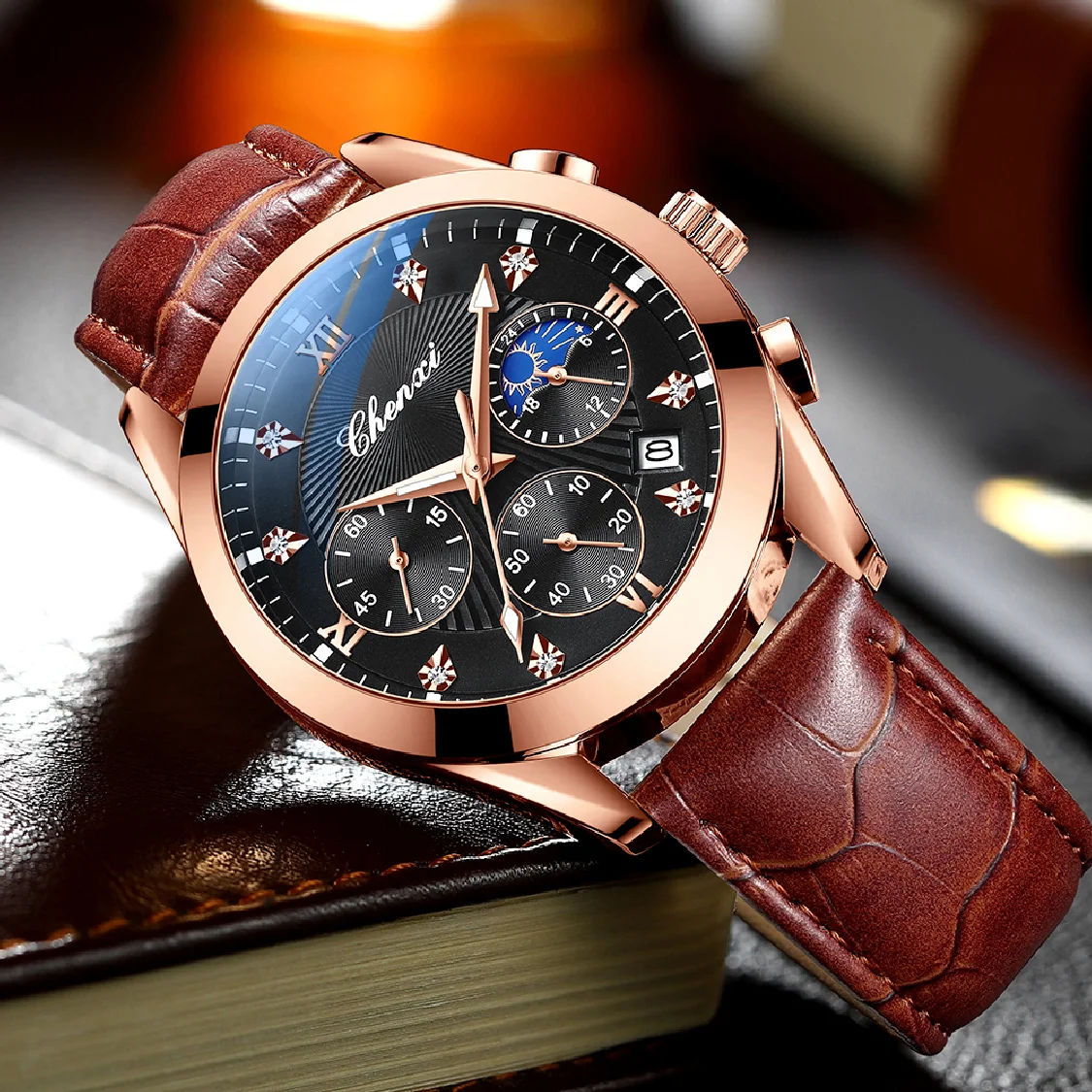 Top Luxury CHENXI Watches For Men Sport Chronograph Waterproof Quartz Wrist Watch Male Fashion Leather Strap Business Watches
Top Luxury CHENXI Watches For Men Sport Chronograph Waterproof Quartz Wrist Watch Male Fashion Leather Strap Business Watches