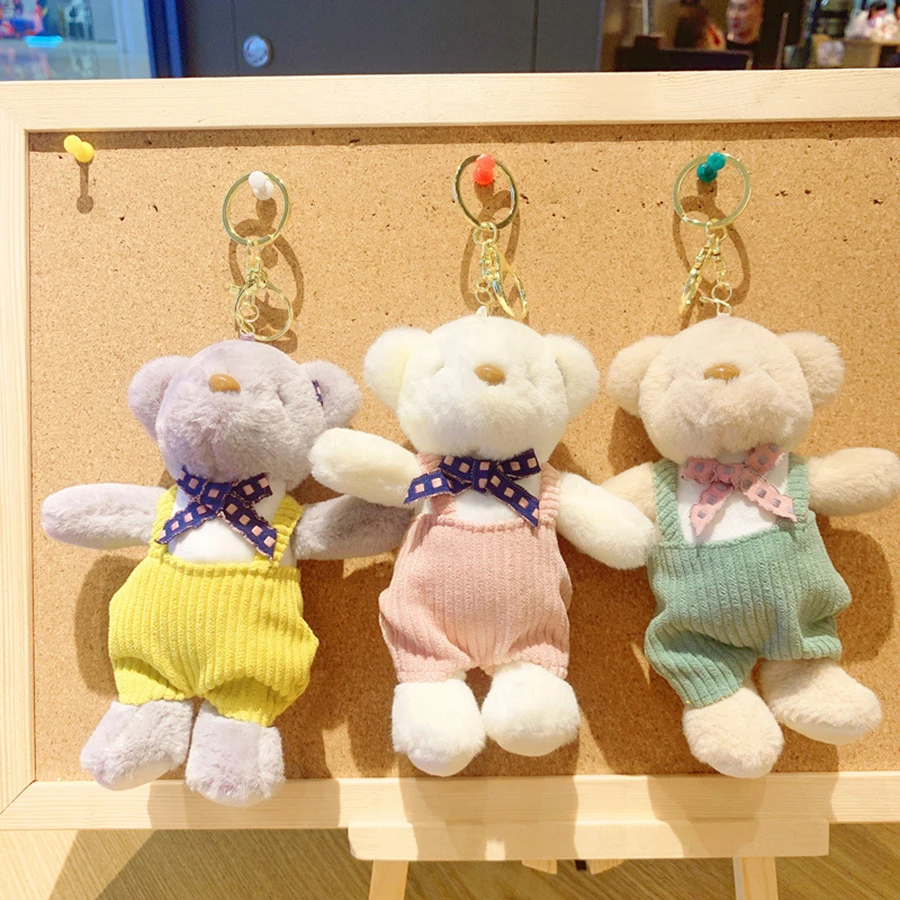 10CM Plush Bear Keychain Girls Teens Bag Pendant Cute Teddy Bear Key Chain For Couple Car Key Ring Accessory Keyring Stuffed Toy
10CM Plush Bear Keychain Girls Teens Bag Pendant Cute Teddy Bear Key Chain For Couple Car Key Ring Accessory Keyring Stuffed Toy