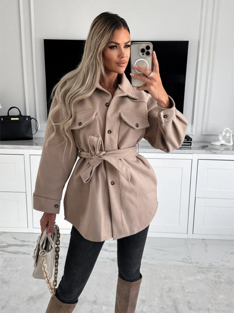 2023 Autumn/Winter Fashion Women's Warm Coat Thickened Single Breasted Commuter Style Large Pocket Tie Waist Cold Coat
2023 Autumn/Winter Fashion Women's Warm Coat Thickened Single Breasted Commuter Style Large Pocket Tie Waist Cold Coat