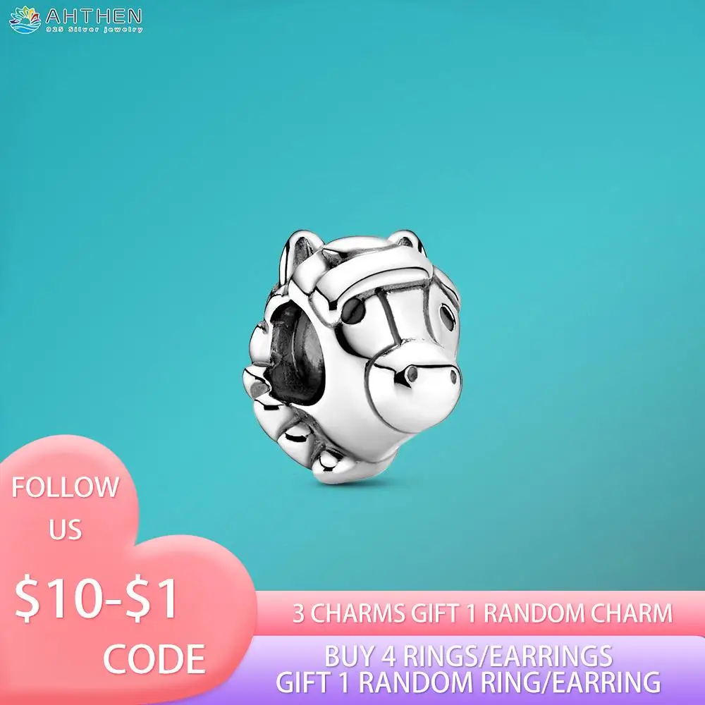 Ahthen 925 Sterling Silver Bead Horse Charm fit Original Pandora Bracelets for Women Jewelry Making Birthday Girl Gift
Ahthen 925 Sterling Silver Bead Horse Charm fit Original Pandora Bracelets for Women Jewelry Making Birthday Girl Gift