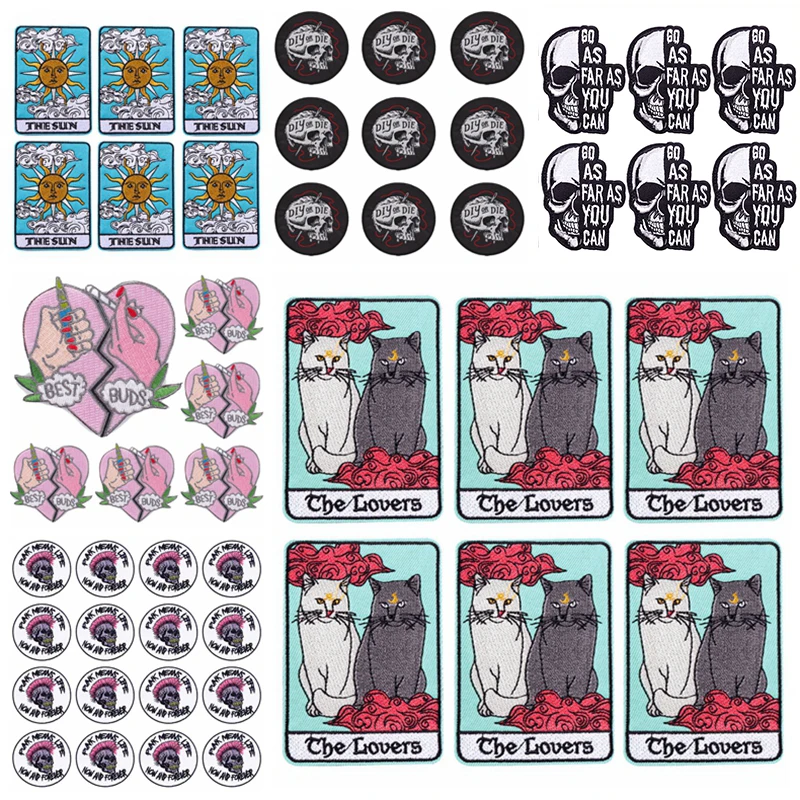Prajna Wholesale 10PCS Punk Letter Iron On Embroidered Patches For Clothing Thermaldhesive Patches On Clothes Stickers Applique
Prajna Wholesale 10PCS Punk Letter Iron On Embroidered Patches For Clothing Thermaldhesive Patches On Clothes Stickers Applique