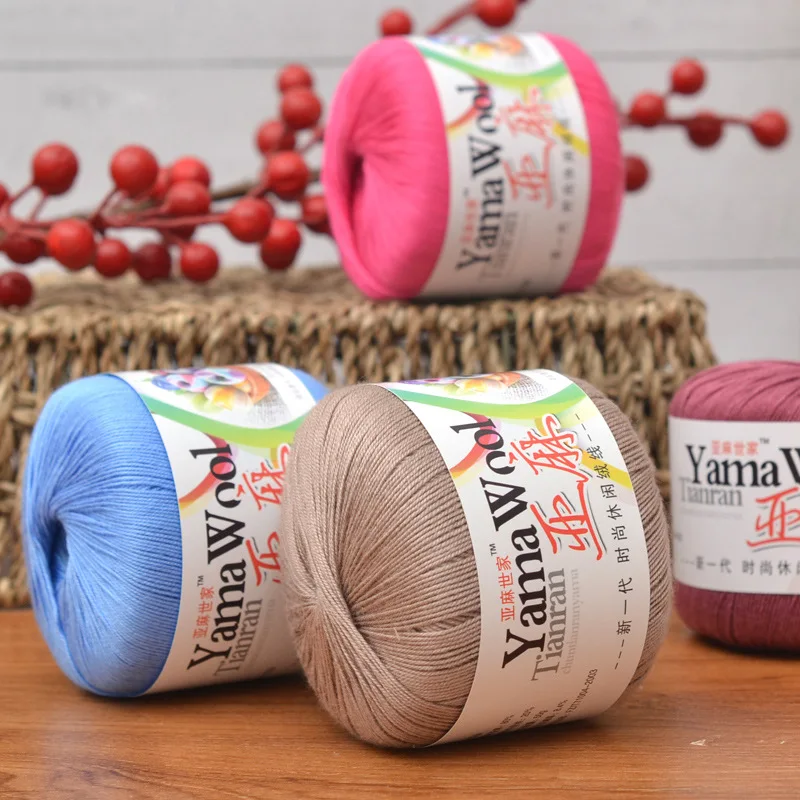 5# 1.2mm Linen Cotton Lace Crochet Yarn for Hand Knitting Thin Ilos Para Tejer Thread DIY Shawl Supplies
5# 1.2mm Linen Cotton Lace Crochet Yarn for Hand Knitting Thin Ilos Para Tejer Thread DIY Shawl Supplies
