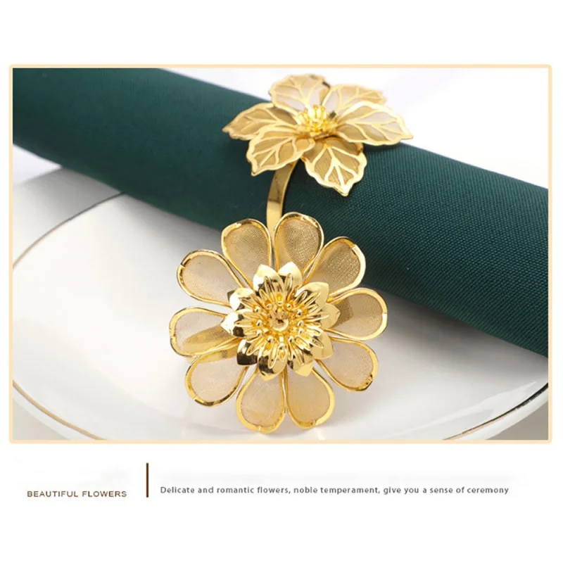 Luxury Flower Gold Metal Napkin Rings Wedding Party Table Decor Napkin Buckles Dropship Western Hotel Restaurant Napkin Holders
Luxury Flower Gold Metal Napkin Rings Wedding Party Table Decor Napkin Buckles Dropship Western Hotel Restaurant Napkin Holders