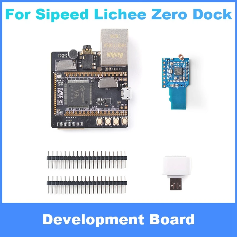 Плата расширения V3S для Sipeed Lichee Zero Dock + Wifi + Bluetooth модуль, макетная плата для Linux, начало программирования
Плата расширения V3S для Sipeed Lichee Zero Dock + Wifi + Bluetooth модуль, макетная плата для Linux, начало программирования