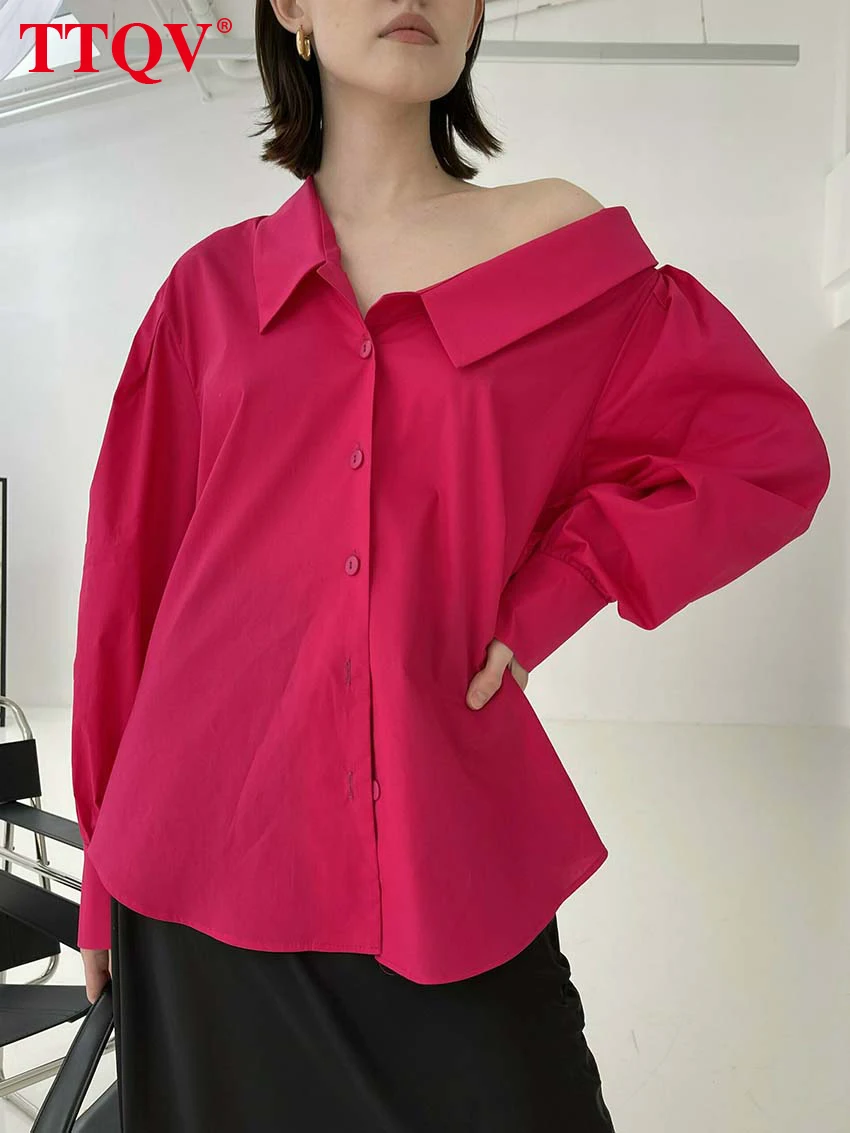 TTQV Casual Pink Loose Woman Blouses 2022 Autumn Elegant Turn-down Collar Full Sleeve Simple Shirts Solid Single-breasted Blouse
TTQV Casual Pink Loose Woman Blouses 2022 Autumn Elegant Turn-down Collar Full Sleeve Simple Shirts Solid Single-breasted Blouse