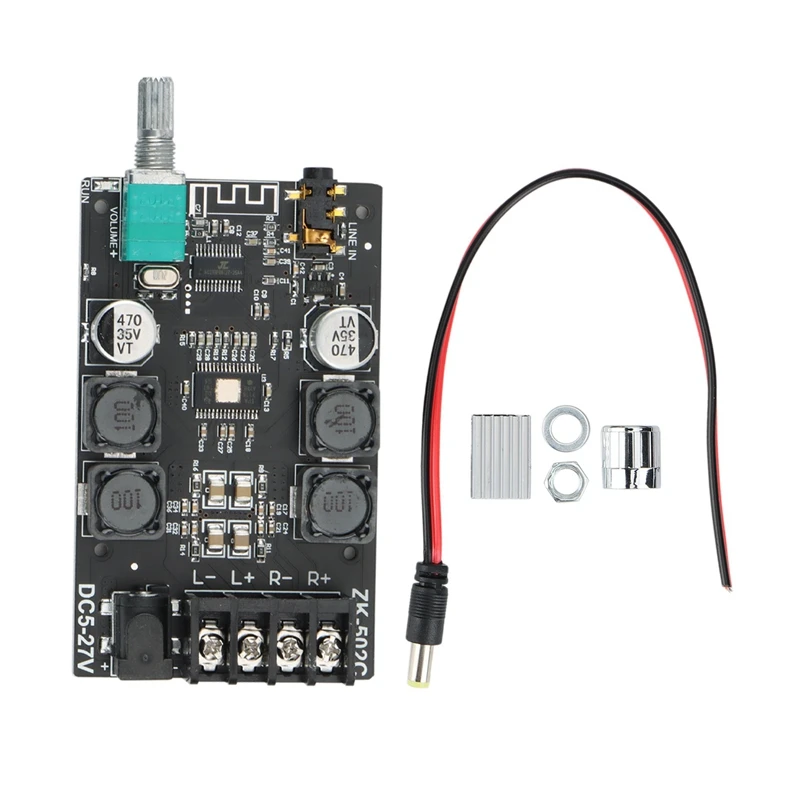 Bluetooth 5.0 AUX TPA3116 Digital Power Amplifier Board 2X 50W 100W Speaker Stereo Audio AMP Module Home Music 
Bluetooth 5.0 AUX TPA3116 Digital Power Amplifier Board 2X 50W 100W Speaker Stereo Audio AMP Module Home Music