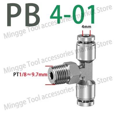 Пневматический быстрый соединитель из нержавеющей стали PB 304, наружная резьба 1/8 дюйма, 1/4 дюйма, 3/8 дюйма, 1/2 дюйма, шланг BSPT 4, 6, 8, 10, 12 мм, тройник с воздушным фитингом PB8-02
Пневматический быстрый соединитель из нержавеющей стали PB 304, наружная резьба 1/8 дюйма, 1/4 дюйма, 3/8 дюйма, 1/2 дюйма, шланг BSPT 4, 6, 8, 10, 12 мм, тройник с воздушным фитингом PB8-02