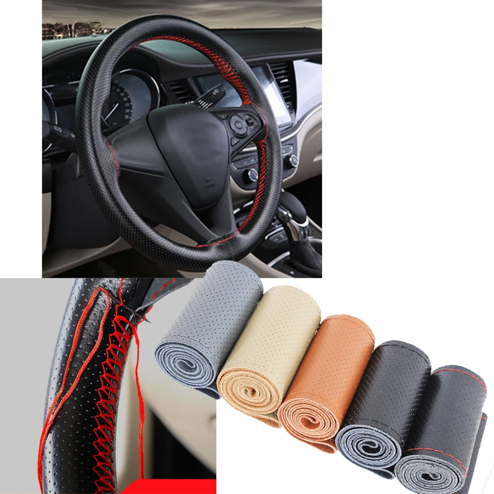 High Quality for 38Cm Car Steering Wheel Braid Cover Needles And Thread Artificial Leather Suite Texture Soft Auto Accessories
High Quality for 38Cm Car Steering Wheel Braid Cover Needles And Thread Artificial Leather Suite Texture Soft Auto Accessories