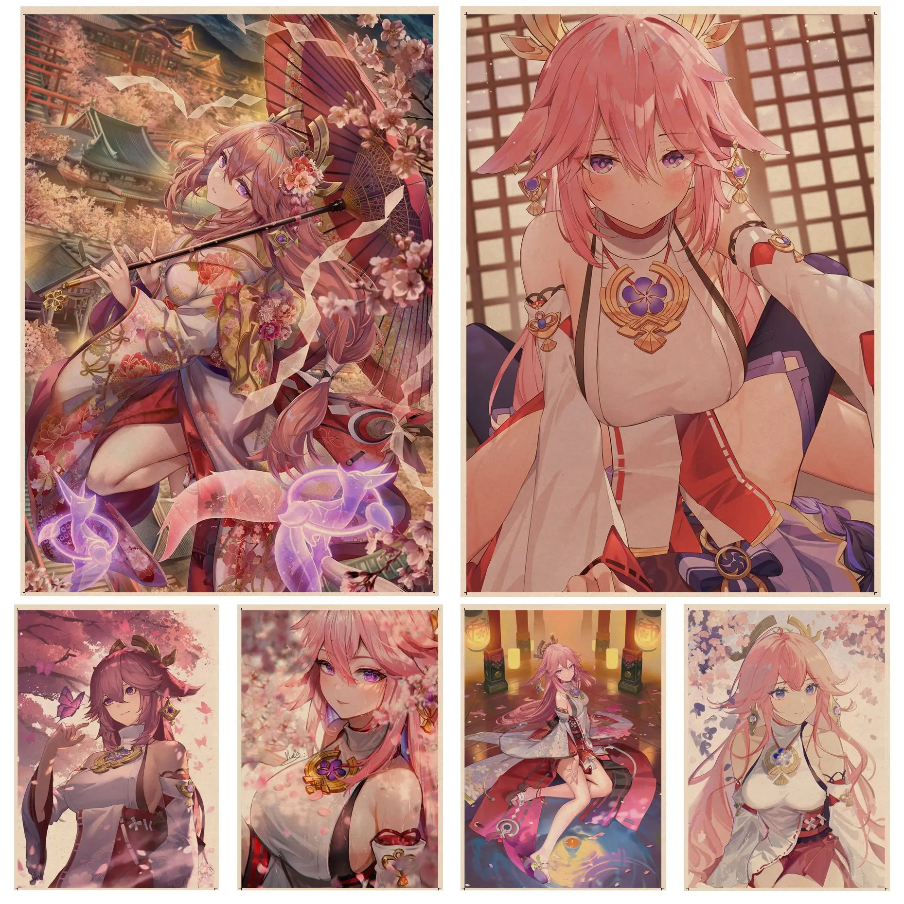 Genshin Impact Yae Miko Art Poster Wall Art Retro Posters for Home Stickers Wall Painting
Genshin Impact Yae Miko Art Poster Wall Art Retro Posters for Home Stickers Wall Painting