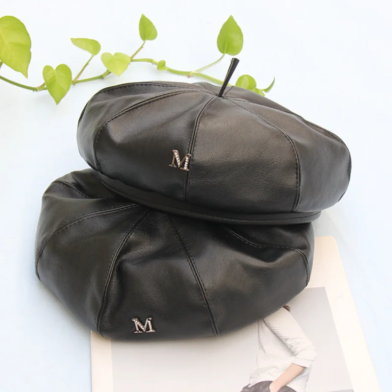 Fashion Women PU Leather Berets Octagonal Caps Newsboy Cap Lady Hats Vintage Bonnet Beret Style Retro Leather Woman Hat Cowboy
Fashion Women PU Leather Berets Octagonal Caps Newsboy Cap Lady Hats Vintage Bonnet Beret Style Retro Leather Woman Hat Cowboy
