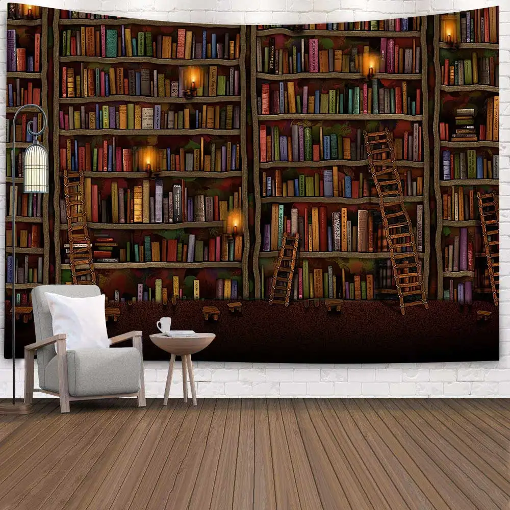 Simsant Vintage Wooden Library Tapestry Student Study Room Decor Art Wall Hanging Tapestry for Living Room Home Dorm Decoration
Simsant Vintage Wooden Library Tapestry Student Study Room Decor Art Wall Hanging Tapestry for Living Room Home Dorm Decoration