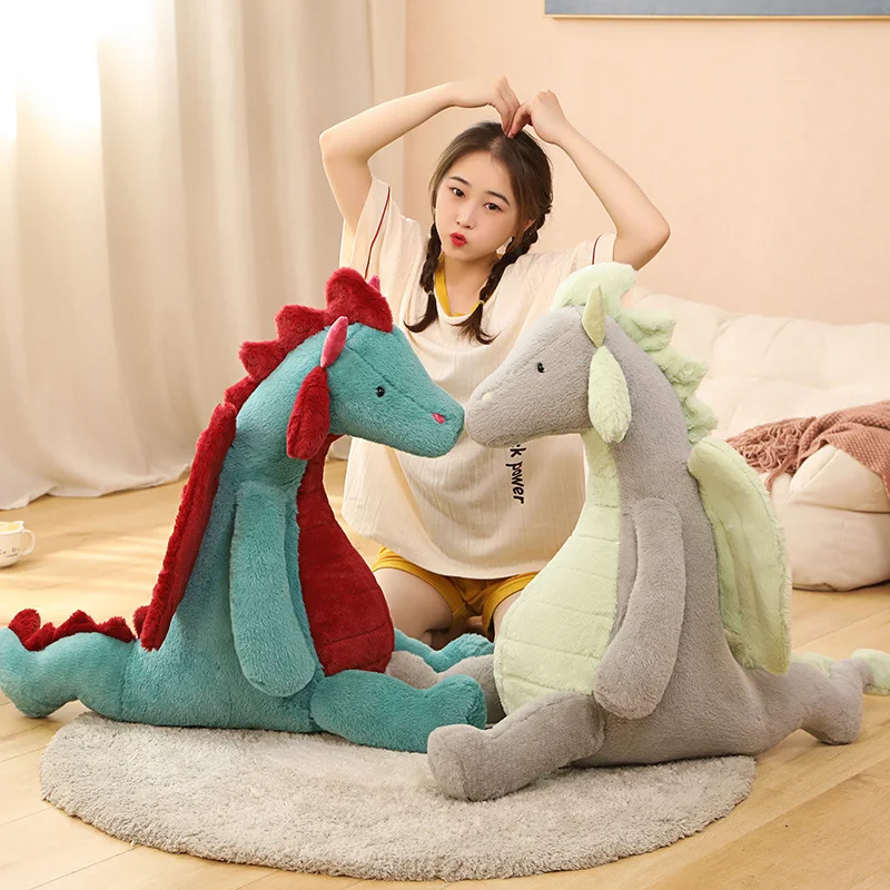 Big Flying Dragon Plush Toys Cute Green White Cluffy Dragon with Wings Life-like Pterosauria Toy Pillow Kids Toys For Boy Gifts
Big Flying Dragon Plush Toys Cute Green White Cluffy Dragon with Wings Life-like Pterosauria Toy Pillow Kids Toys For Boy Gifts