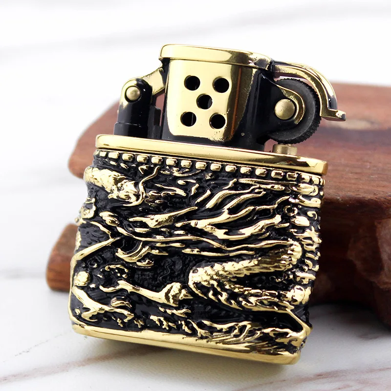 Windproof Retro Copper Cigarette Cigar Lighter Antique Style Lift Arm Kerosene Brass Metal for Collection Decorative Gift
Windproof Retro Copper Cigarette Cigar Lighter Antique Style Lift Arm Kerosene Brass Metal for Collection Decorative Gift