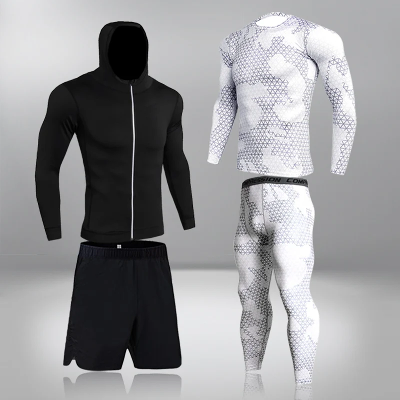 New Stretch Ski Underwear Suit Fashion Trend Men's Quick-Drying Running Sportswear Gym Fitness Training Compression Set 4-Piece
New Stretch Ski Underwear Suit Fashion Trend Men's Quick-Drying Running Sportswear Gym Fitness Training Compression Set 4-Piece