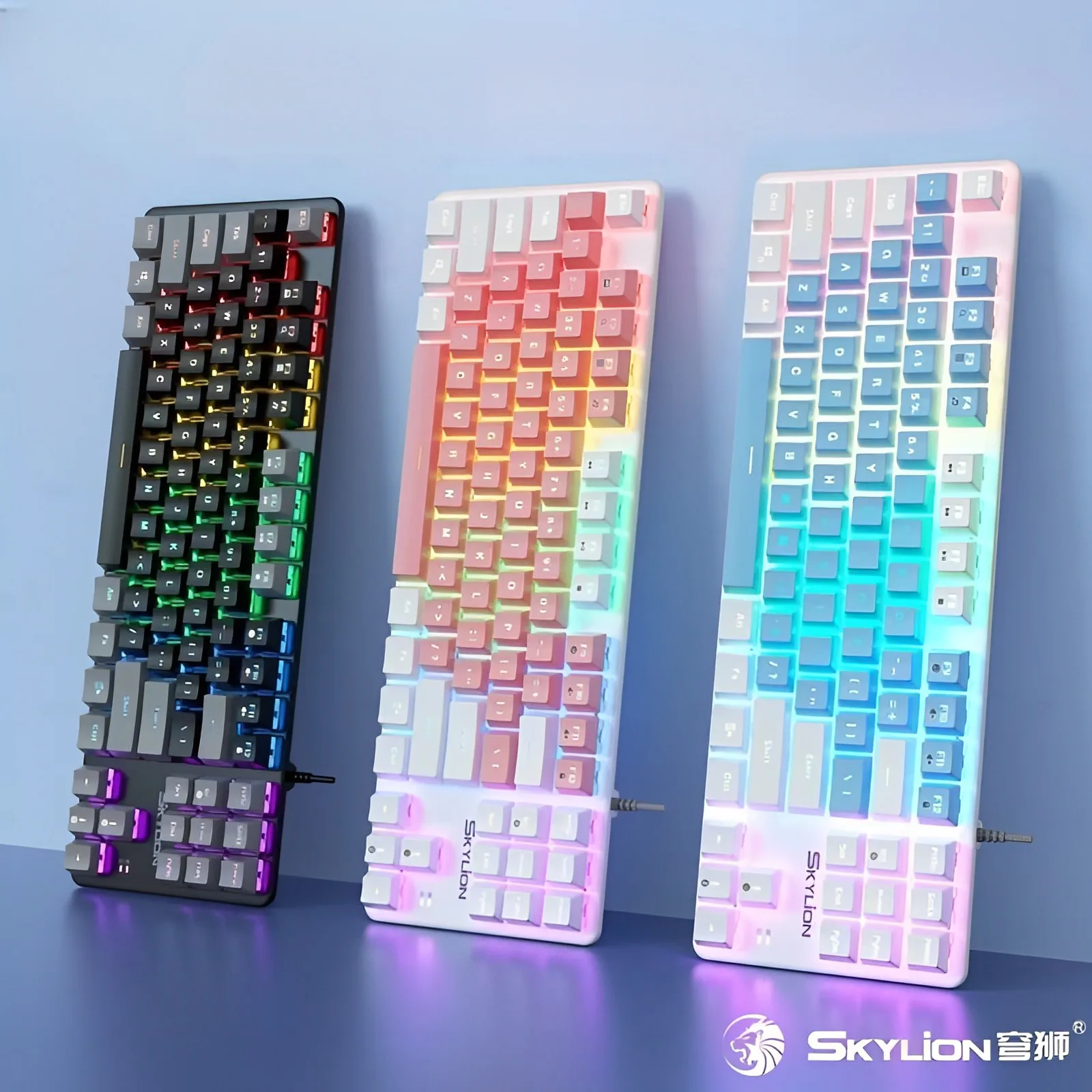 Проводная Механическая клавиатура SKYLION H87, 7 видов разноцветных игр и офиса для Microsoft Windows и Apple IOS
Проводная Механическая клавиатура SKYLION H87, 7 видов разноцветных игр и офиса для Microsoft Windows и Apple IOS