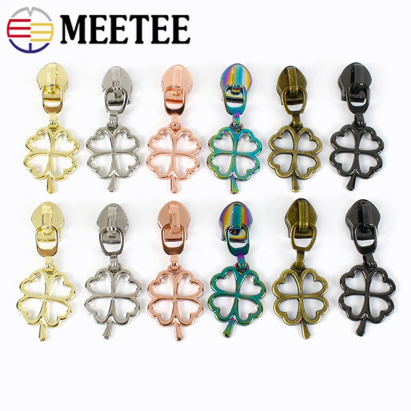 

Meetee 5/10/20Pcs 5# Zipper Heads For Nylon Zips Garment Bag Zippers Sliders Puller Zip Repair Kits DIY Sewing Accessories