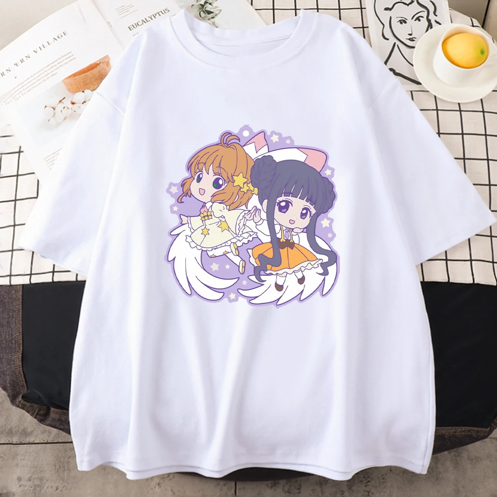 Kawaii Card Captor Sakura T Shirt Merch Tomoyo Cartoon Print Girl Tees 100%Cotton Anime Pink Tops Summer Women Japan Cute Casual
Kawaii Card Captor Sakura T Shirt Merch Tomoyo Cartoon Print Girl Tees 100%Cotton Anime Pink Tops Summer Women Japan Cute Casual