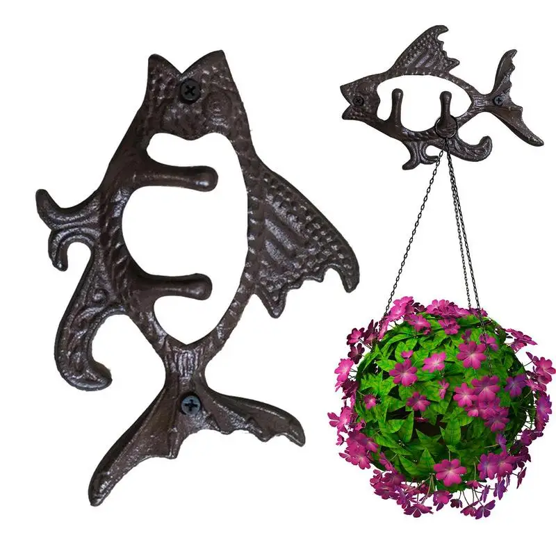Cast Iron Wall Flying Fish Hook Fish Designed Wall Hanger ersonalized groceries American pendant garden courtyard outdoor decor
Cast Iron Wall Flying Fish Hook Fish Designed Wall Hanger ersonalized groceries American pendant garden courtyard outdoor decor