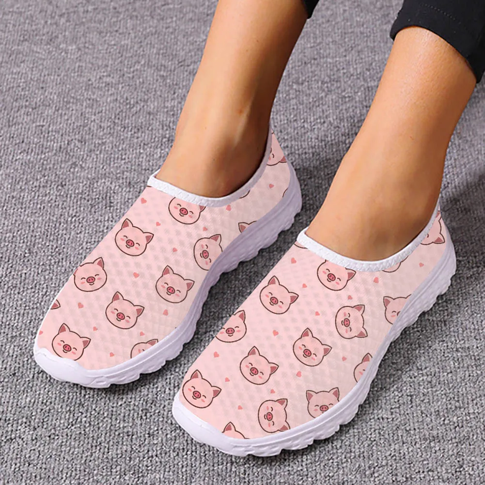 Cartoon Cute Piggy Print Spring Autumn Women's Sneakers Causal Soft Ladies Flats Shoes Super Light Mesh Durable Female Loafers
Cartoon Cute Piggy Print Spring Autumn Women's Sneakers Causal Soft Ladies Flats Shoes Super Light Mesh Durable Female Loafers