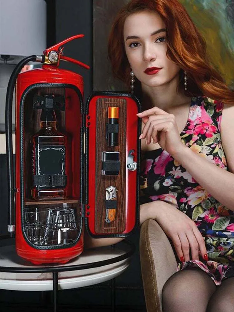 Fire Extinguisher Mini Bar Novelty Wine Storage Box New Year Birthday Gift For Whisky Loving Fireman Metal Organizer Box
Fire Extinguisher Mini Bar Novelty Wine Storage Box New Year Birthday Gift For Whisky Loving Fireman Metal Organizer Box