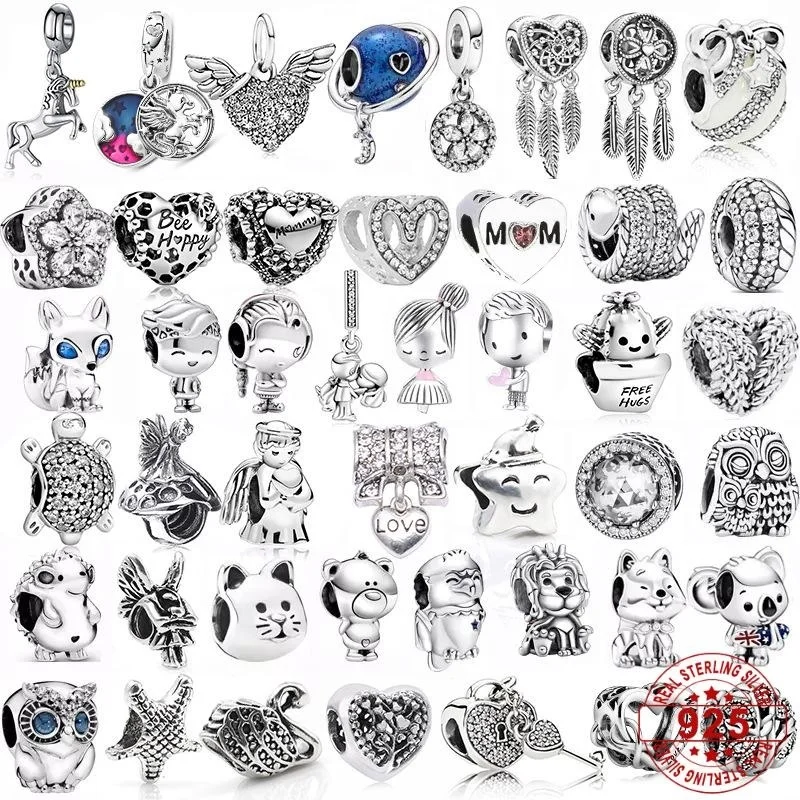 925 Sterling Silver Lucky Cat Beads Family Girl Boy Owl Love Pendant Fit Charms Bracelets DIY Women Original Jewelry
925 Sterling Silver Lucky Cat Beads Family Girl Boy Owl Love Pendant Fit Charms Bracelets DIY Women Original Jewelry