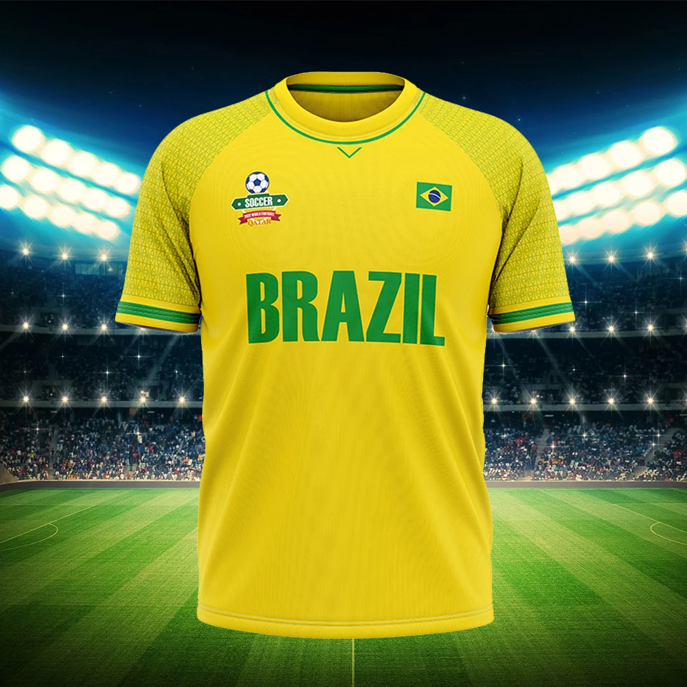 Brazil Football Jersey Oversized Men T-shirts Fashion T Shirt for Men Brand Man Tshirt Football Team Shir Casual Streetwear Top
Brazil Football Jersey Oversized Men T-shirts Fashion T Shirt for Men Brand Man Tshirt Football Team Shir Casual Streetwear Top