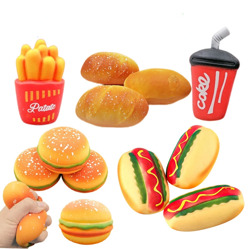 1pcs Breakfast Fast Food Hamburg French Fries Bread Squeeze Ball Squishy Stress Relief Fidget Toys for Student Kids Adults Gift
1pcs Breakfast Fast Food Hamburg French Fries Bread Squeeze Ball Squishy Stress Relief Fidget Toys for Student Kids Adults Gift