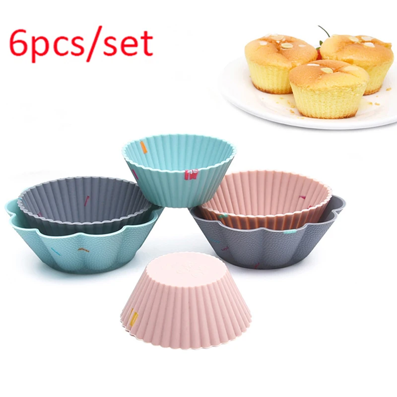 6 Pcs Silicone Cake Mold Muffin Cup Cupcake Baking Molds Kitchen Bakeware Baking Dishes Cup DIY Cake Decorating Tools
6 Pcs Silicone Cake Mold Muffin Cup Cupcake Baking Molds Kitchen Bakeware Baking Dishes Cup DIY Cake Decorating Tools