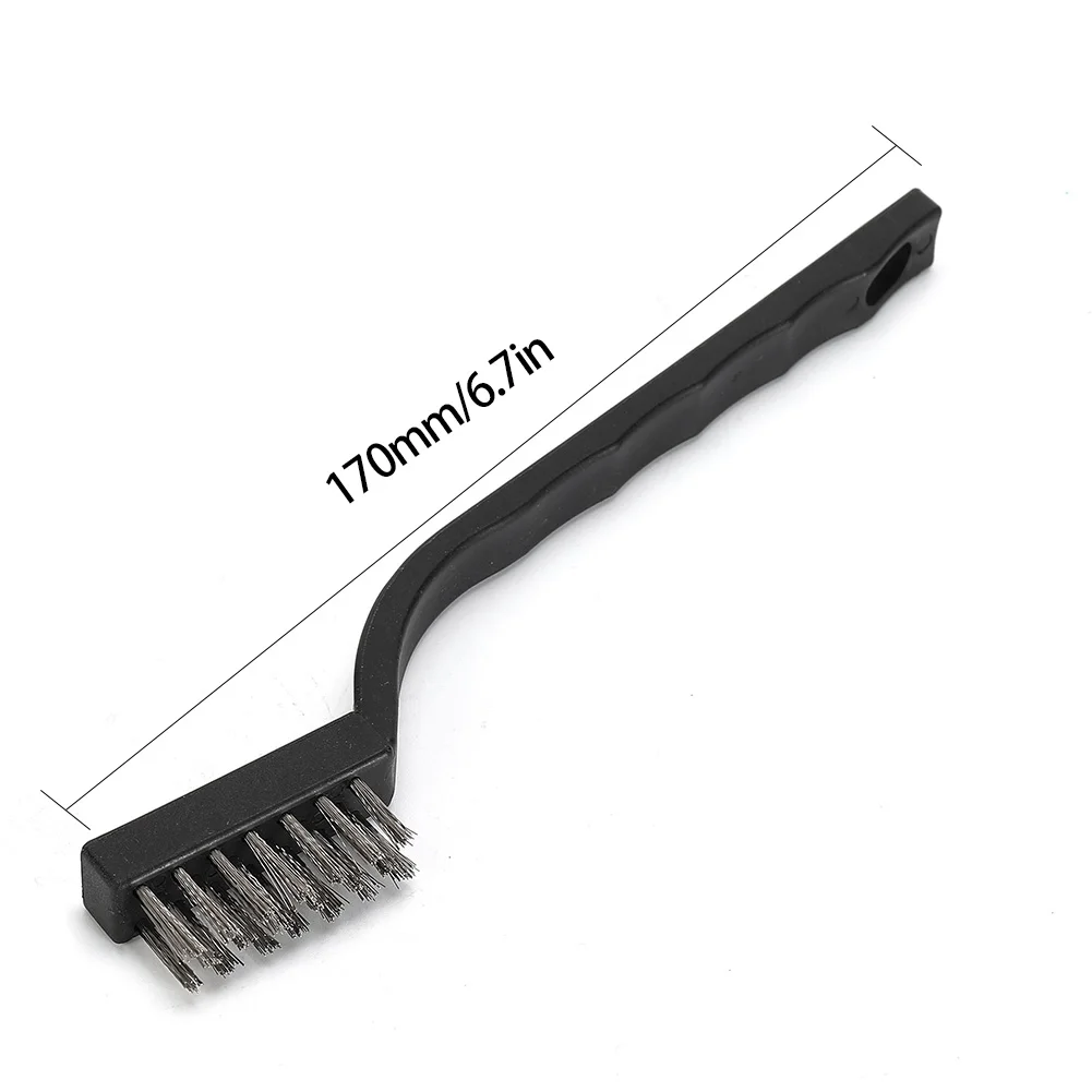 Tools Wire Brushes Accessories Equipment Mini Paint Remover Stainless Steel Supplies 12pcs Black Cleaning DIY Durable Useful
Tools Wire Brushes Accessories Equipment Mini Paint Remover Stainless Steel Supplies 12pcs Black Cleaning DIY Durable Useful