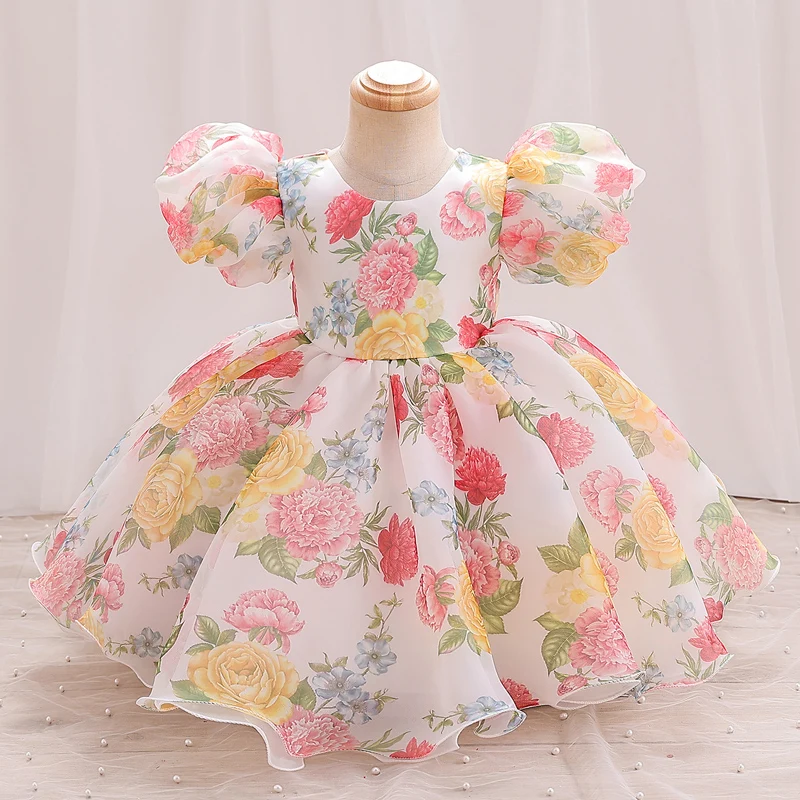 Toddlers flower handle mesh bubble sleeve short Princess dress back V-bow adorn sweet holiday Wind Seaside camping #M139
Toddlers flower handle mesh bubble sleeve short Princess dress back V-bow adorn sweet holiday Wind Seaside camping #M139