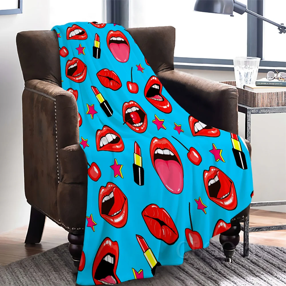 Blanket Sexy Lip Lipstick Print Trendy Quilt Outdoor Plush Blanket for Beds Elegant Women Gifts Bedspread Picnic Camping
Blanket Sexy Lip Lipstick Print Trendy Quilt Outdoor Plush Blanket for Beds Elegant Women Gifts Bedspread Picnic Camping