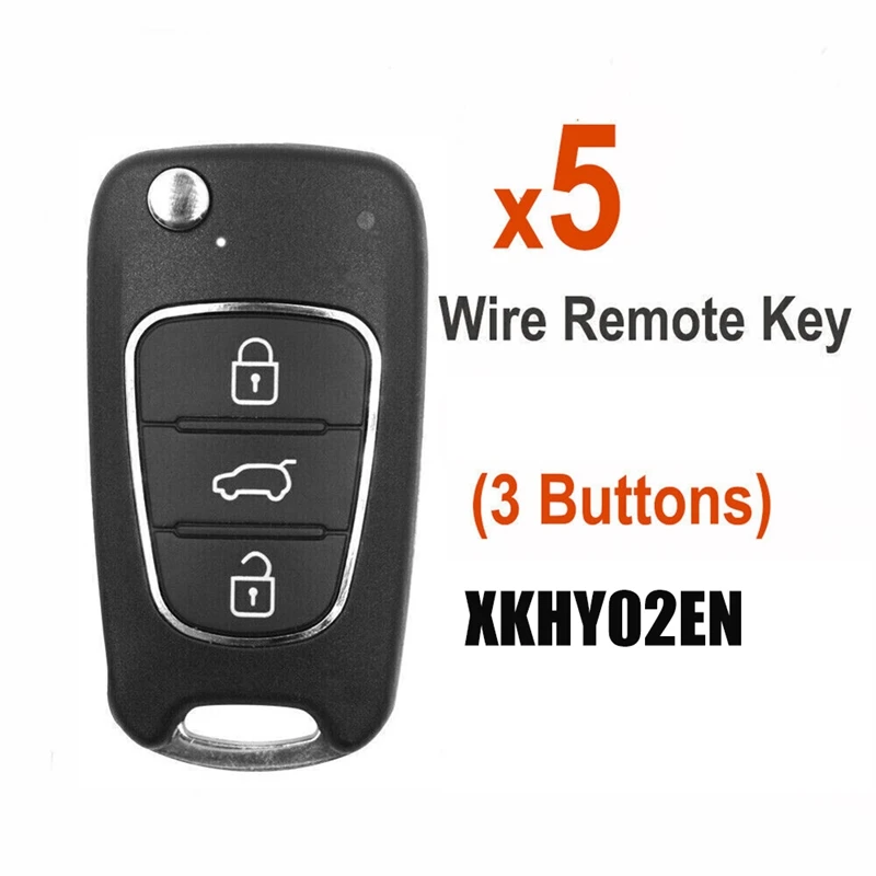 For Xhorse XKHY02EN Wire Remote Key Fob 3 Buttons For Hyundai Type For VVDI Key Tool 5Pcs/Lot
For Xhorse XKHY02EN Wire Remote Key Fob 3 Buttons For Hyundai Type For VVDI Key Tool 5Pcs/Lot