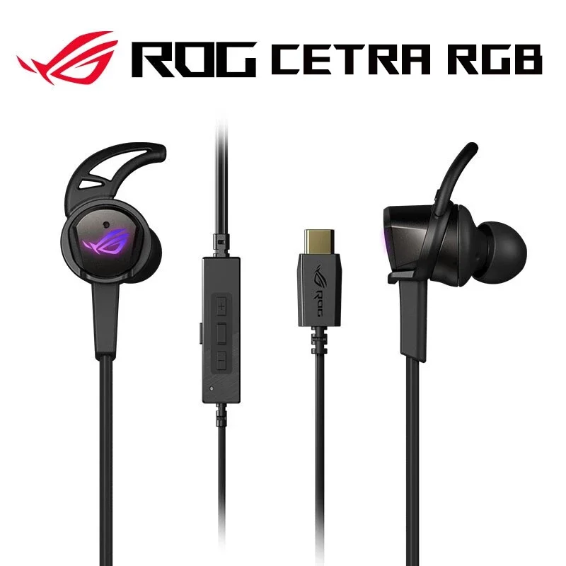 

ASUS ROG Cetra RGB Earphone for Rog Phone 5/3/2 Type-C Gaming Headset ANC Active Noise Reduction Surround 7.1 Sound Effect