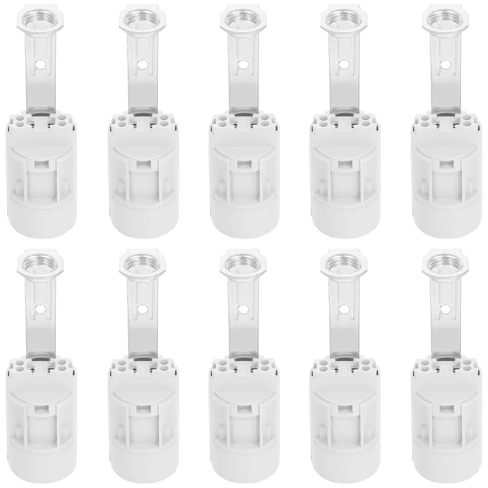 10 Pcs Hose Lamp Holder Light Bulb Base Plastic Wire Ceiling Bulbs Socket Holders Cords E14 Screw Cover Wall
10 Pcs Hose Lamp Holder Light Bulb Base Plastic Wire Ceiling Bulbs Socket Holders Cords E14 Screw Cover Wall