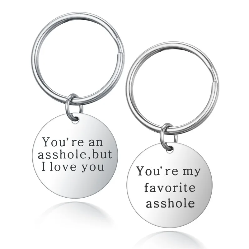 I Love You ,favorite Asshole Stainless Steel Key Ring Chain Charms Women Jewelry Accessories Pendant Gifts Fashion Forever
I Love You ,favorite Asshole Stainless Steel Key Ring Chain Charms Women Jewelry Accessories Pendant Gifts Fashion Forever