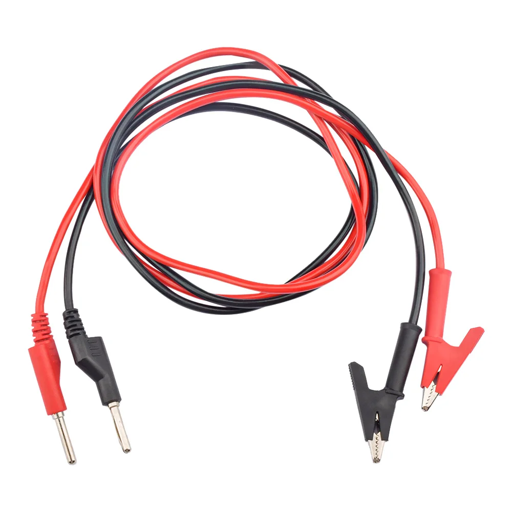 1M Double End Test lead Wire Line electrical Voltage 4mm Banana Plug Alligator Clip Crocodile 8A-12A multimeter DIY Test Wires
1M Double End Test lead Wire Line electrical Voltage 4mm Banana Plug Alligator Clip Crocodile 8A-12A multimeter DIY Test Wires