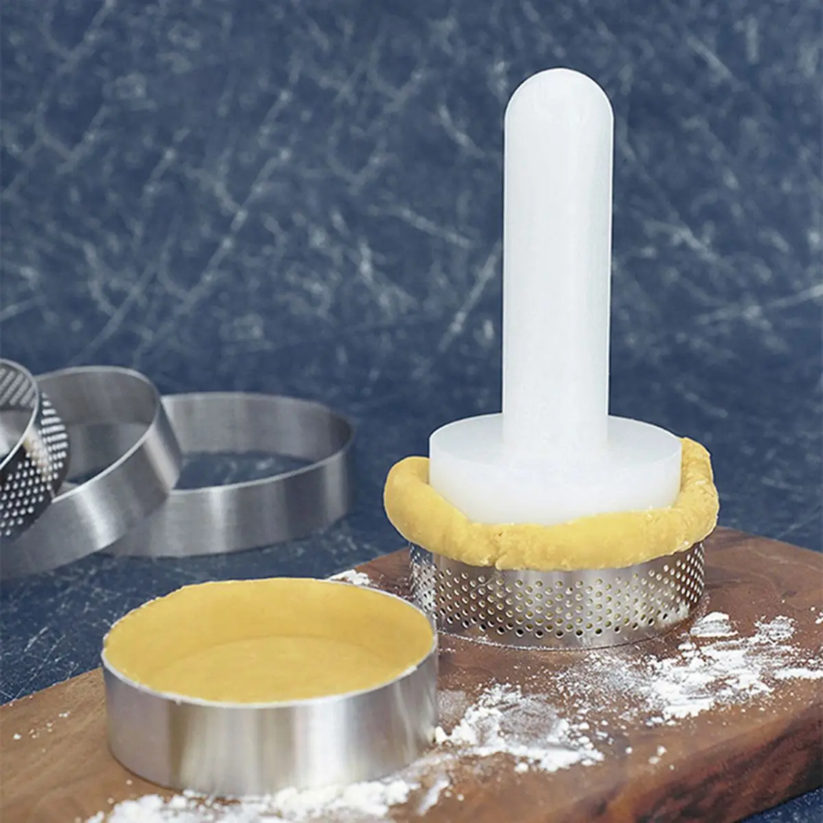 Pie Dessert Portable Shaping Plastic Baking Dough Press Eggtart Mold Tart Tamper Cake Pusher
Pie Dessert Portable Shaping Plastic Baking Dough Press Eggtart Mold Tart Tamper Cake Pusher