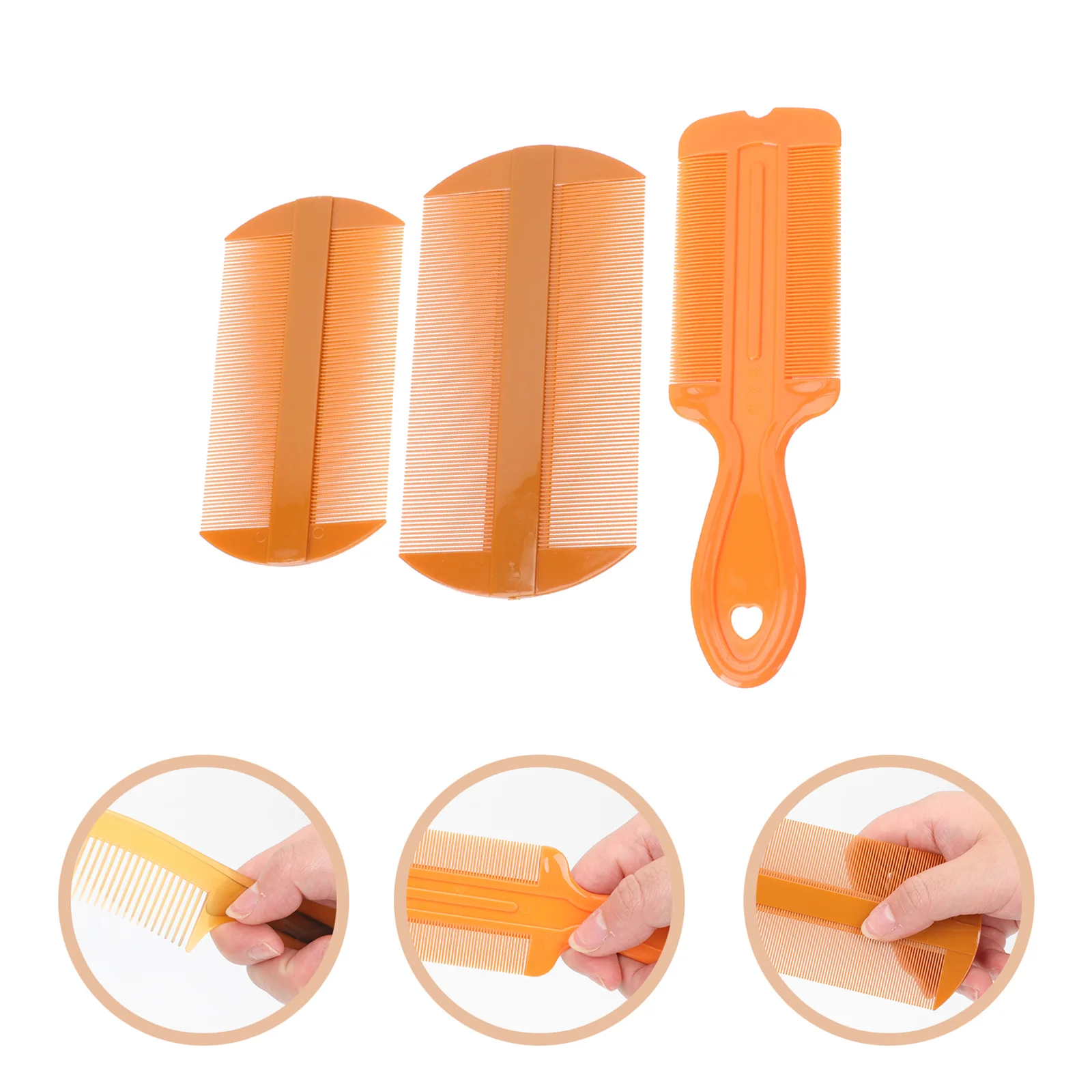 3pcs Double-sided Tooth Combs Portable Hair Scalp Massaging Combs (Orange)
3pcs Double-sided Tooth Combs Portable Hair Scalp Massaging Combs (Orange)
