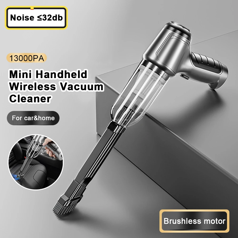 Wireless Car Vacuum Cleaner Handheld 13000PA Mini Portable Vacuum Cleaner USB Rechargeable for Cars Home Office Desktop Keyboard
Wireless Car Vacuum Cleaner Handheld 13000PA Mini Portable Vacuum Cleaner USB Rechargeable for Cars Home Office Desktop Keyboard