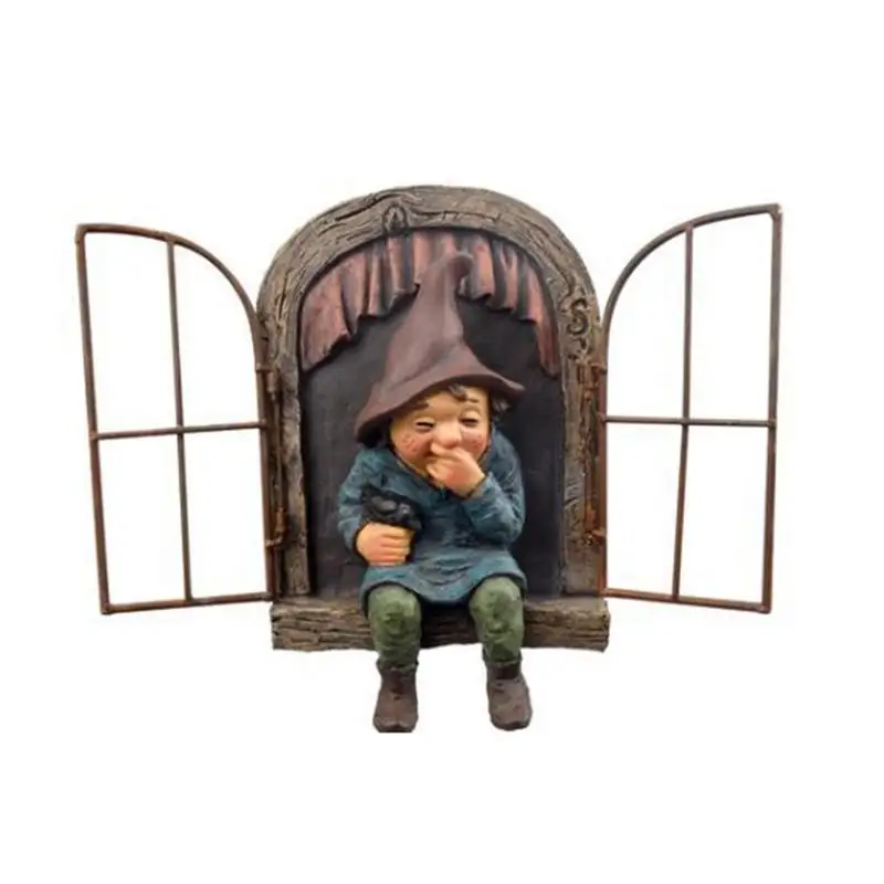 Gnome украшения для двора, водонепроницаемый внешний сад, искусственная смола, Gnome, дерево, Hugger, Внешнее украшение, строительный двор 
Gnome украшения для двора, водонепроницаемый внешний сад, искусственная смола, Gnome, дерево, Hugger, Внешнее украшение, строительный двор