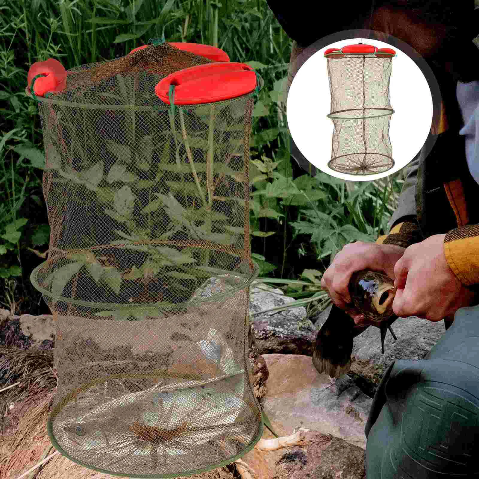Fishing Basket Collapsible Netting Reusable Diving Lightweight Mesh Folding Protecting Foldable
Fishing Basket Collapsible Netting Reusable Diving Lightweight Mesh Folding Protecting Foldable