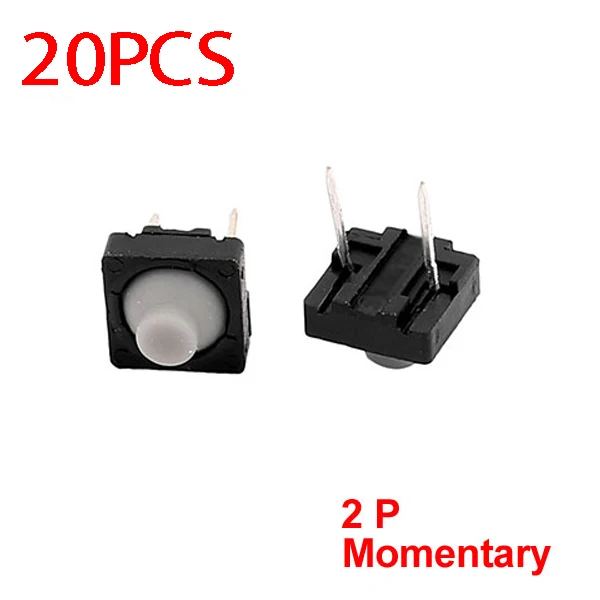 20Pcs 8x8mm Panel PCB Momentary Tactile Tact Push Button Switch 2Pins 7.4mm 8 X 8 X 6mm Latching Contact DIP Through Hole
20Pcs 8x8mm Panel PCB Momentary Tactile Tact Push Button Switch 2Pins 7.4mm 8 X 8 X 6mm Latching Contact DIP Through Hole