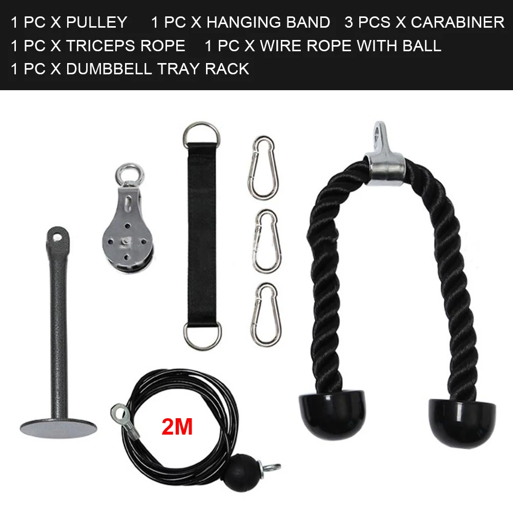 Ttachment System Silent Fitness DIY Pulley Cable Machine Lifting Steel Hand Strength Workout Equipment Trainning Home Gym Travel
Ttachment System Silent Fitness DIY Pulley Cable Machine Lifting Steel Hand Strength Workout Equipment Trainning Home Gym Travel