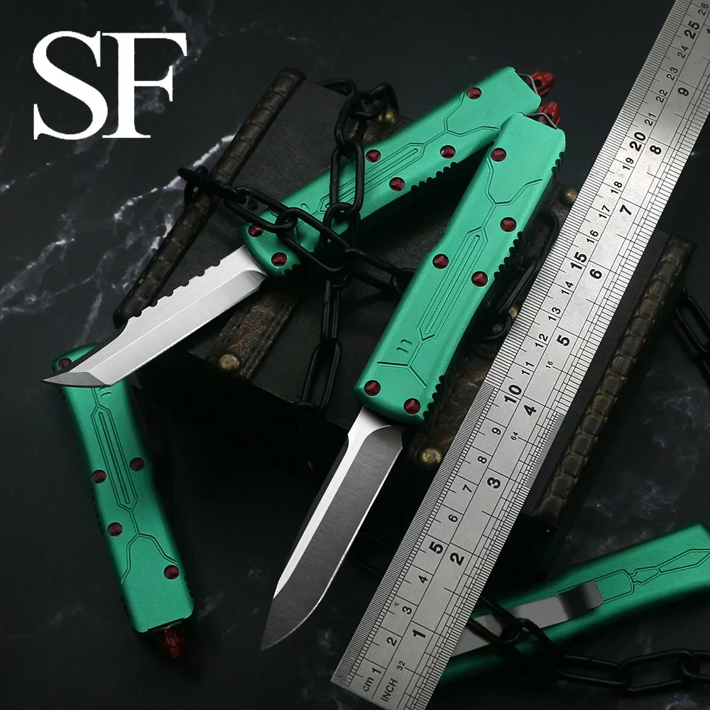 SF Bounty Hunter UTX85 Outdoor OTF Hunting Knife D2 Blade Aviation Aluminum Handle (CNC) Portable Multifunctional Tool
SF Bounty Hunter UTX85 Outdoor OTF Hunting Knife D2 Blade Aviation Aluminum Handle (CNC) Portable Multifunctional Tool