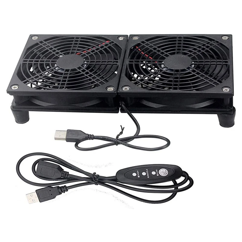 Dual Fan Ultra-Thin Cooling Fan USB Fan, Suitable For Cooling Of Router TV Box Microcomputer And Other Electronic Devices
Dual Fan Ultra-Thin Cooling Fan USB Fan, Suitable For Cooling Of Router TV Box Microcomputer And Other Electronic Devices