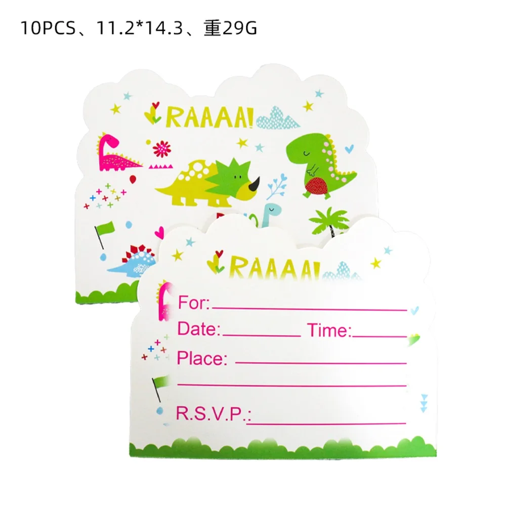 Green Dinosaur Theme Birthday Party Disposable Invitations Tableware Baby Shower Disposable Invitation Card
Green Dinosaur Theme Birthday Party Disposable Invitations Tableware Baby Shower Disposable Invitation Card