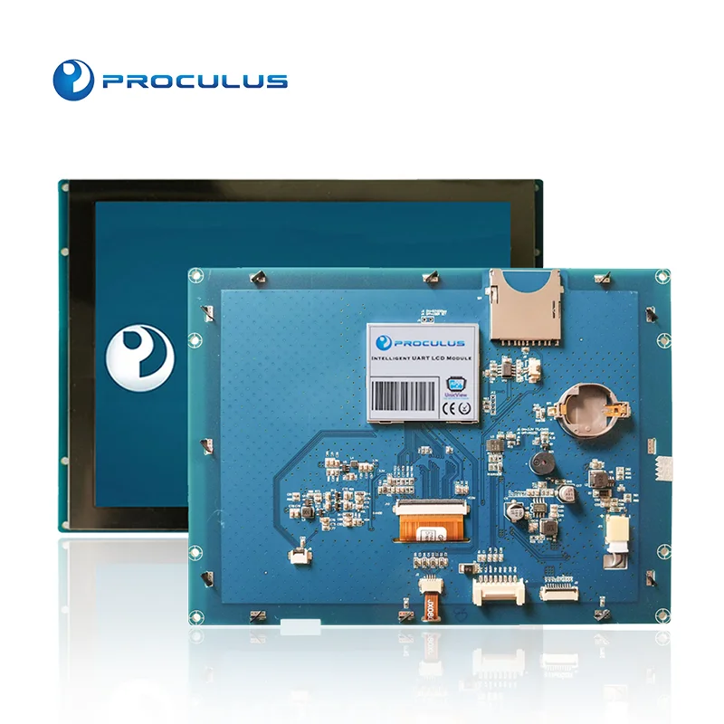 Proculus 8 Inch Uart Control Board Display Screen High Quality Factory Price 800*600 Resolution LED TFT 400 Nit esp32 display
Proculus 8 Inch Uart Control Board Display Screen High Quality Factory Price 800*600 Resolution LED TFT 400 Nit esp32 display